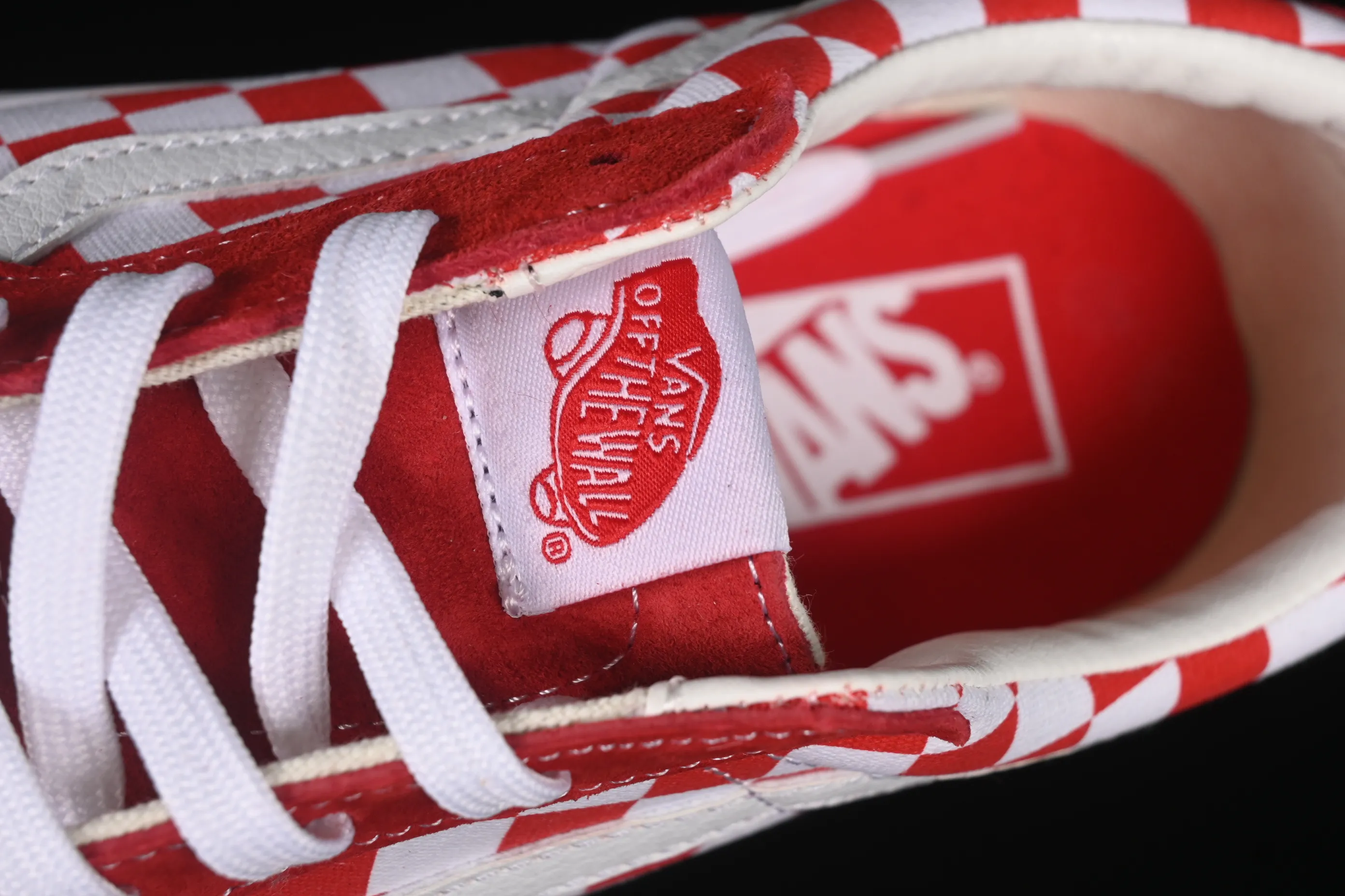 All categories Vans Vans series Vans Low Vans low-top Vans Sk8-Low white and red checkerboard non-slip casual skateboard shoes VN0A4UUK4W9